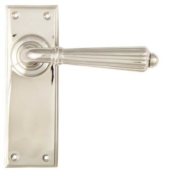 Hinton Latch Handle in Polished Nickel