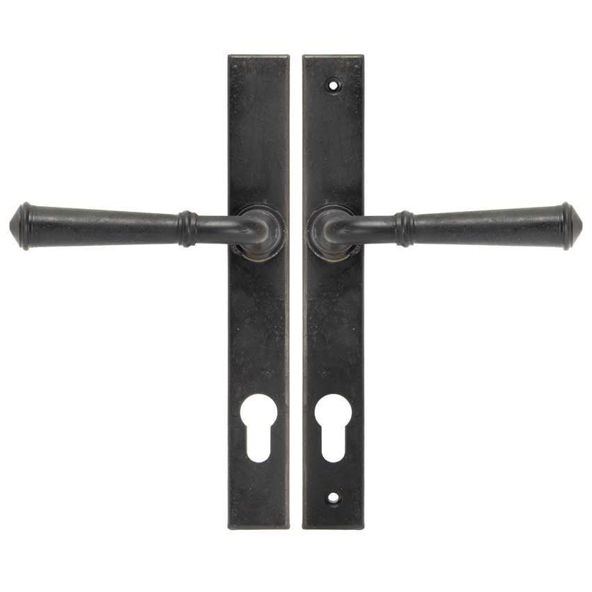 Regency Sprung Slimline Lever Lock Set in Beeswax finish - 92055