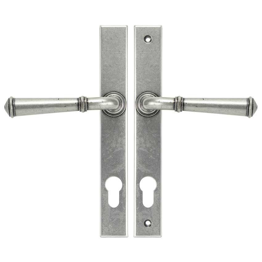 Regency Sprung Slimline Lever Lock Set in Pewter - 92062