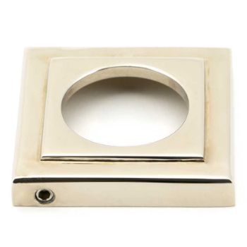 Avon Lever on a Square Rose in Polished Nickel (Unsprung) - 49956