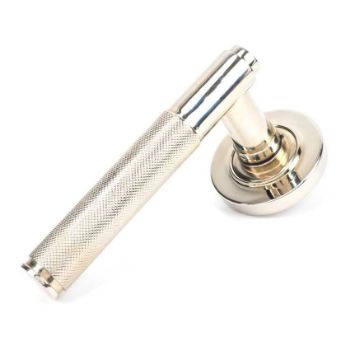 Brompton Lever on a Plain Rose in Polished Nickel - 45667 