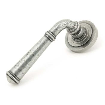 Regency Lever on an Art Deco Rose in Pewter finish - 45644 