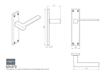 Equi Latch Handle Drawing- SZM372CP