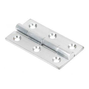 2" Satin Chrome Butt Hinges - 49923 