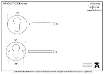 Beeswax Regency Concealed Escutcheon - 45468 