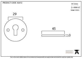 Black Regency Escutcheon - 92072