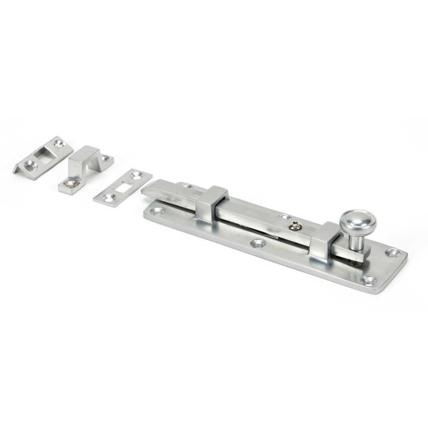 Satin Chrome 6" Universal Bolt - 45797