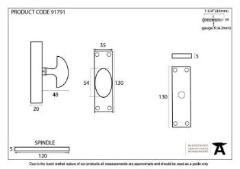 Black knob for Cremone Bolt - 91791 