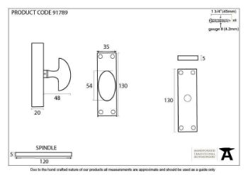 Pewter knob for Cremone Bolt - 91789