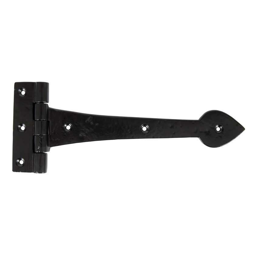 Black Smooth 10½" Cast T Hinge - 83625 