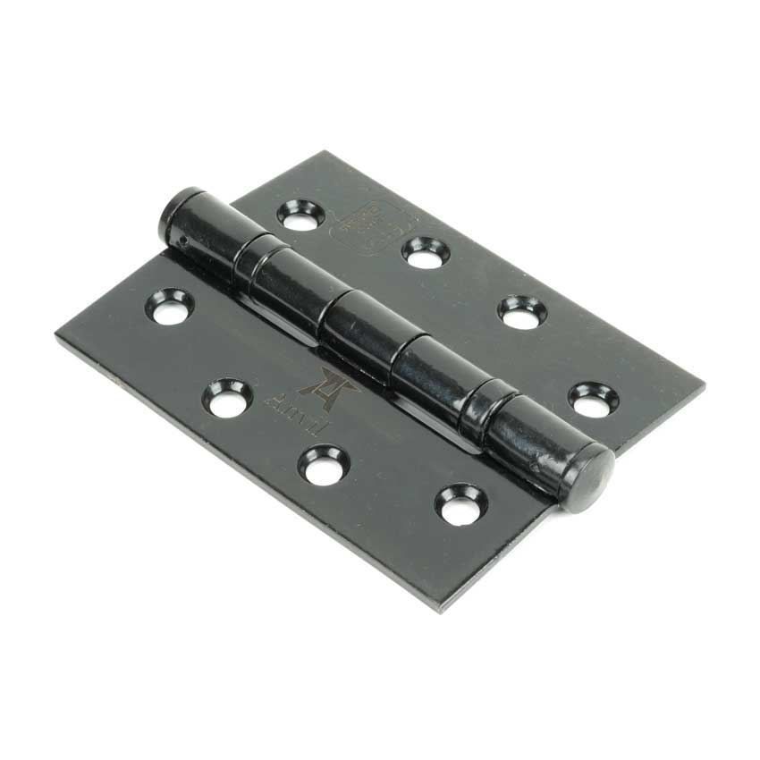 Black 4" Ball Bearing Butt Hinge (pair) ss - 90023 