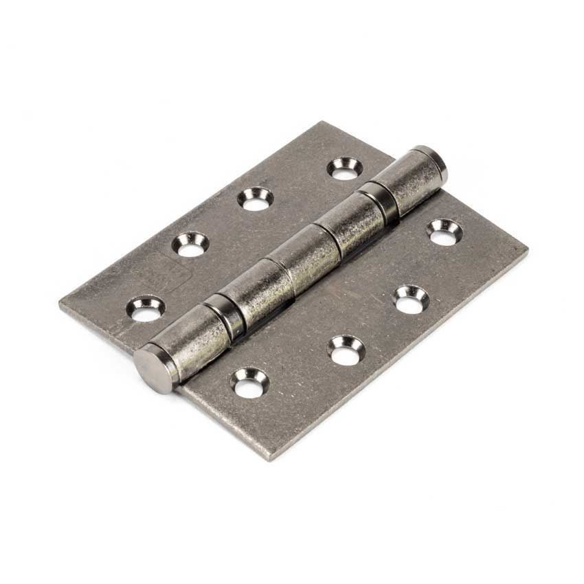 Pewter 4" Ball Bearing Butt Hinge (pair) ss - 90027