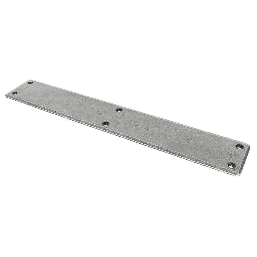 Picture of Plain Pewter Fingerplate - 33390