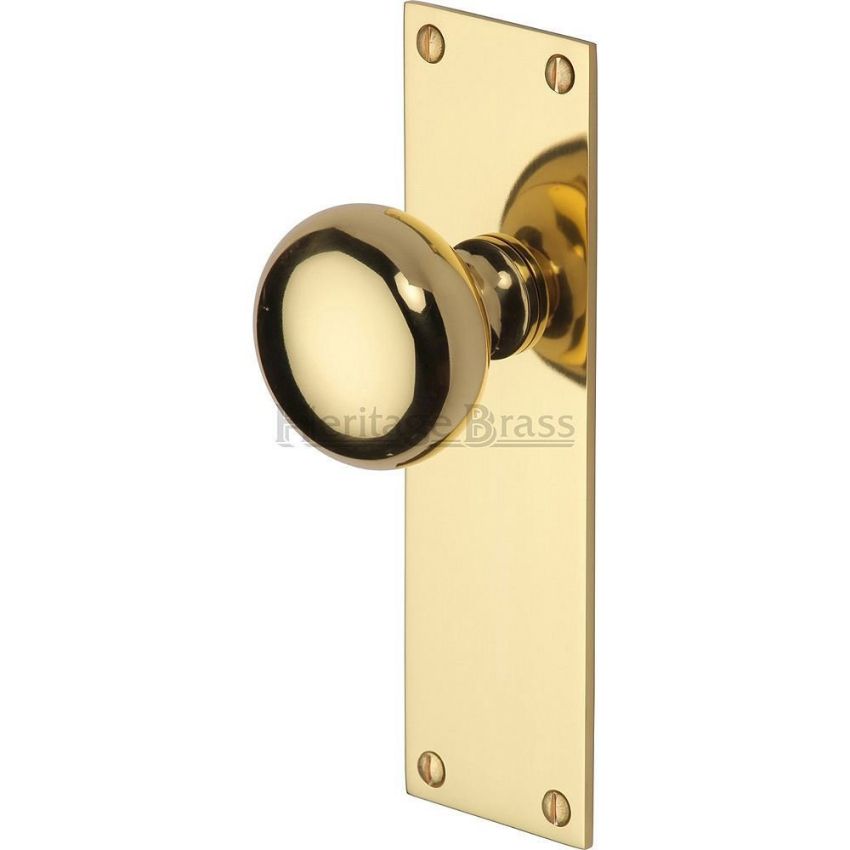 Picture of Balmoral Door Knob on Backplate - BAL8510PB
