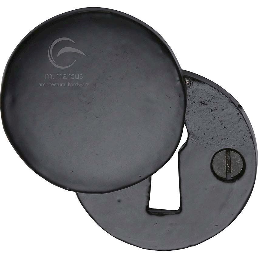 Picture of Smooth Black Round Covered Escutcheon - FB554