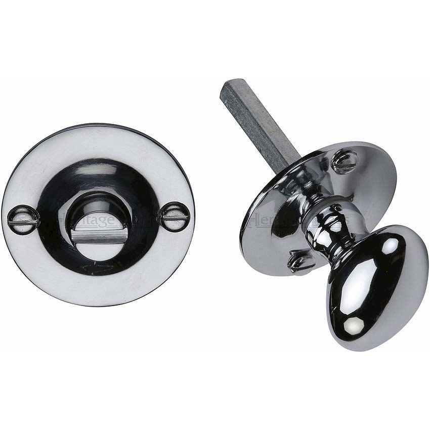Bathroom WC Turn And Release In Polished Chrome Finish - BT15-PC