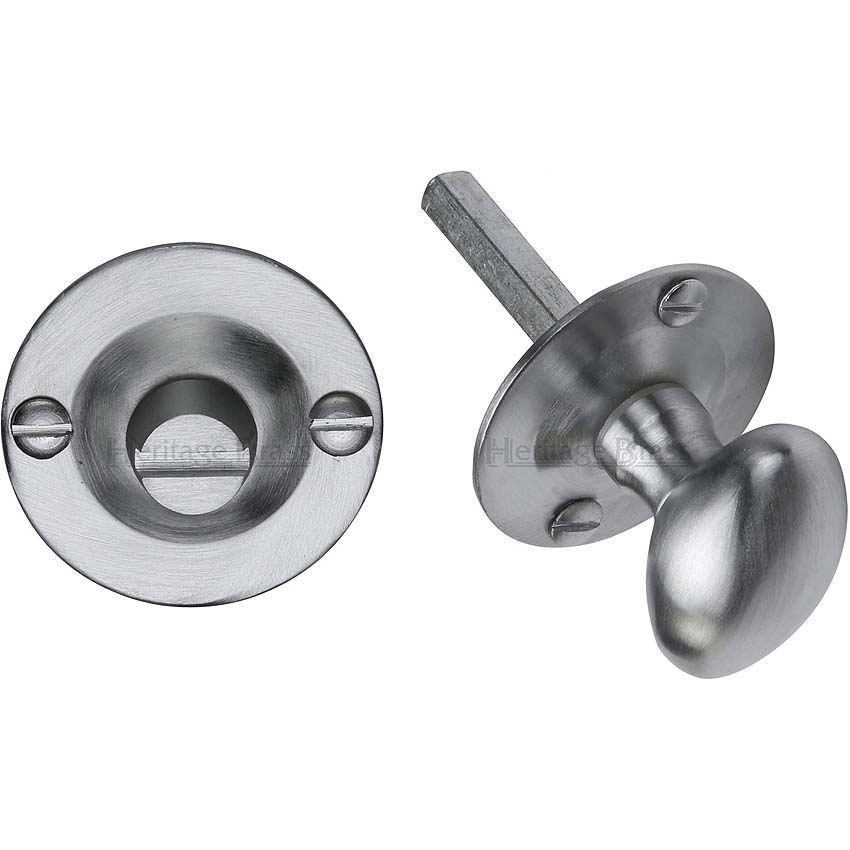 Bathroom WC Turn And Release In Satin Chrome Finish - BT15-SC