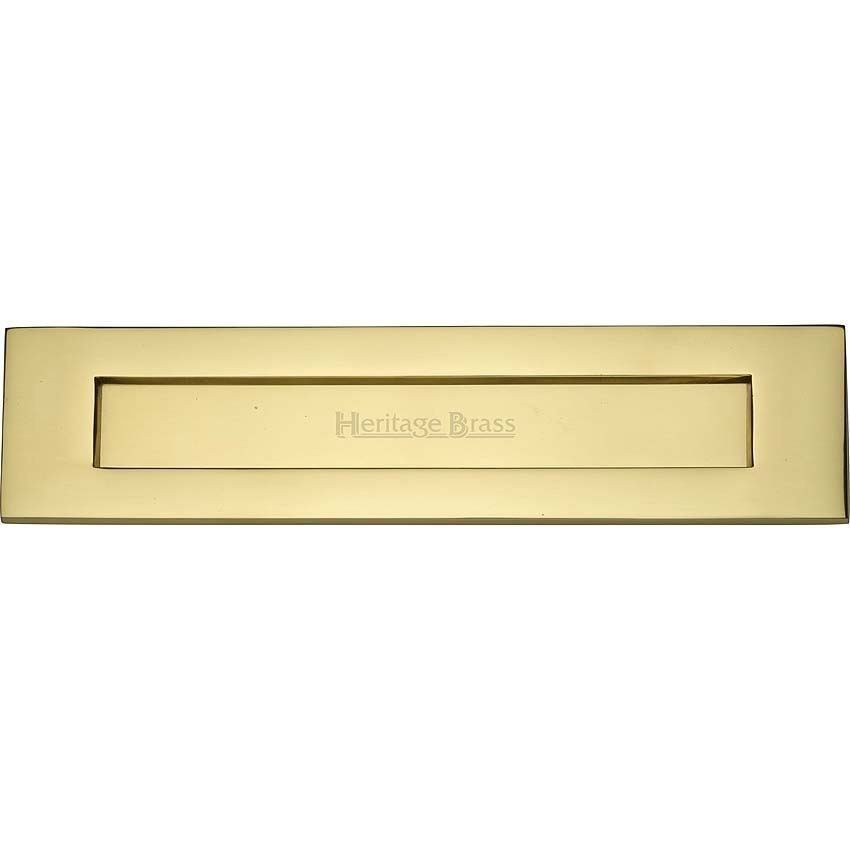 Sprung Flap Letterplate In Polished Brass Finish - V850 330-PB