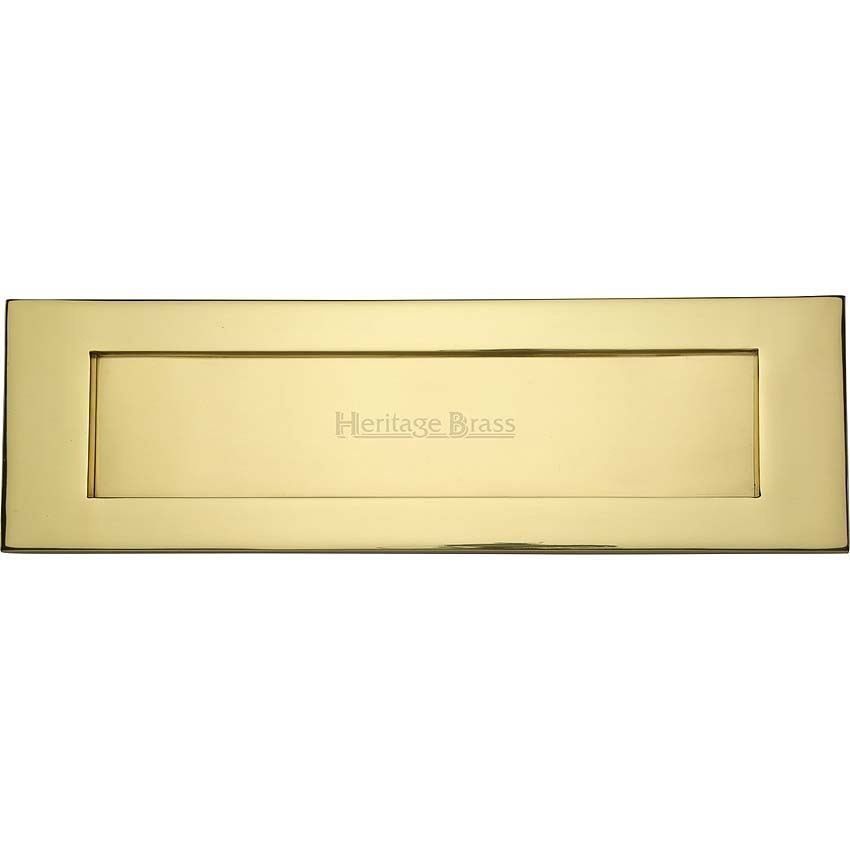 Sprung Flap Letterplate In Polished Brass Finish - V850 406-PB