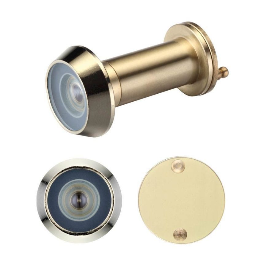 Polished brass quality door viewer ZAB30