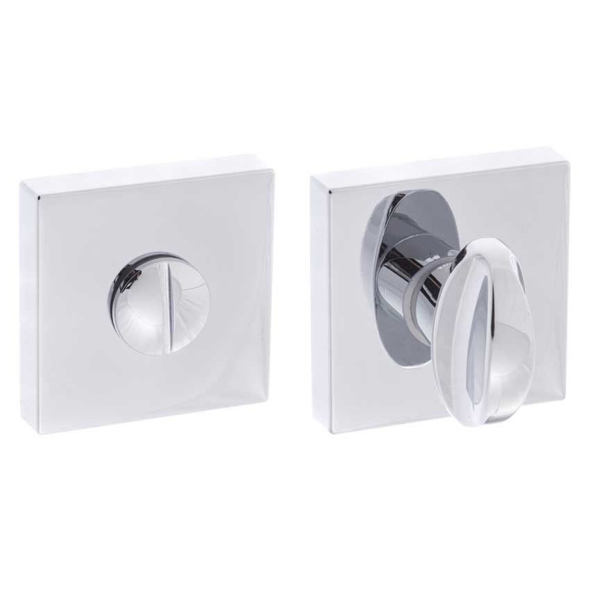 Forme Square Polished Chrome WC Turn And Release - FMSWCPC