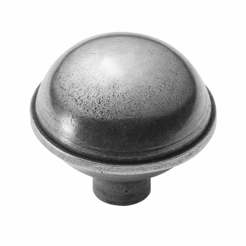 Dome pewter cabinet knob - PCK004