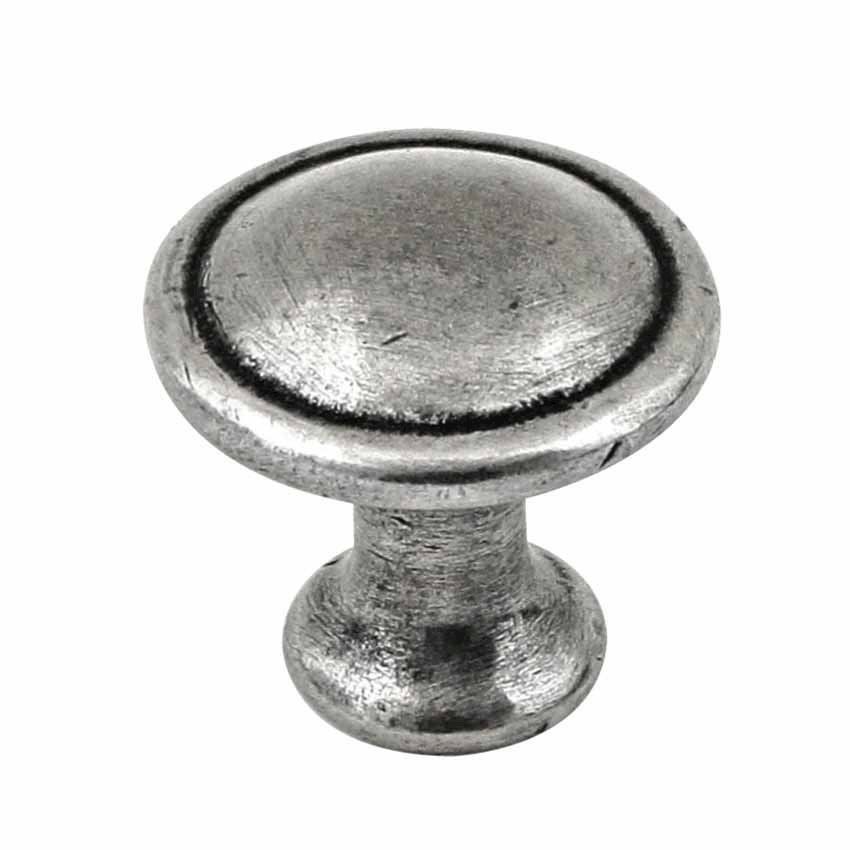 Chester pewter cabinet knob - FD574