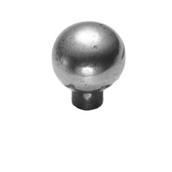 Ball pewter small cabinet knob no rose fitted - PCK012