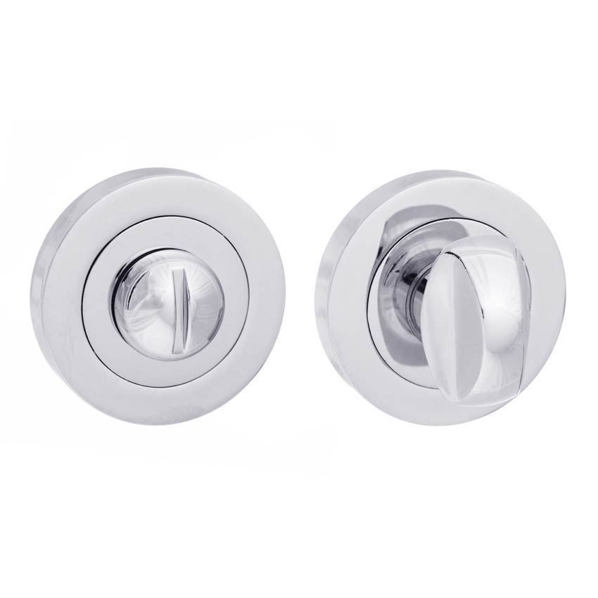Status Bathroom WC Turn and Release Lock In Polished Chrome - S2-WC-R-PC 