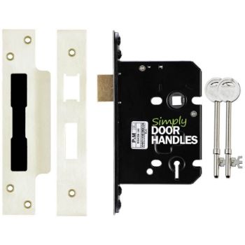 5 Lever Quality Door Lock in Satin Nickel  - ZUKS564SN