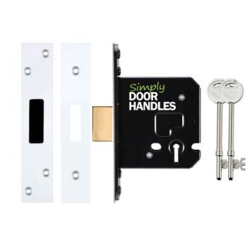 3 Lever Dead Lock In Polished Chrome - ZUKD376PC