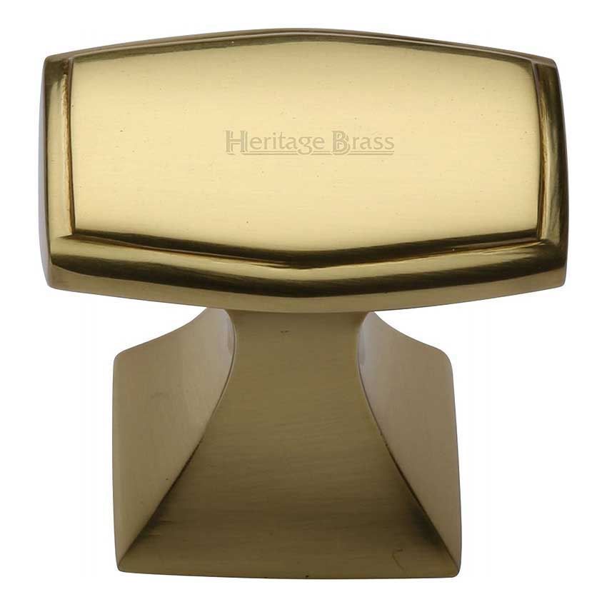 Deco Design Cabinet Knob in Polished Brass Finish - C0333 32-PB