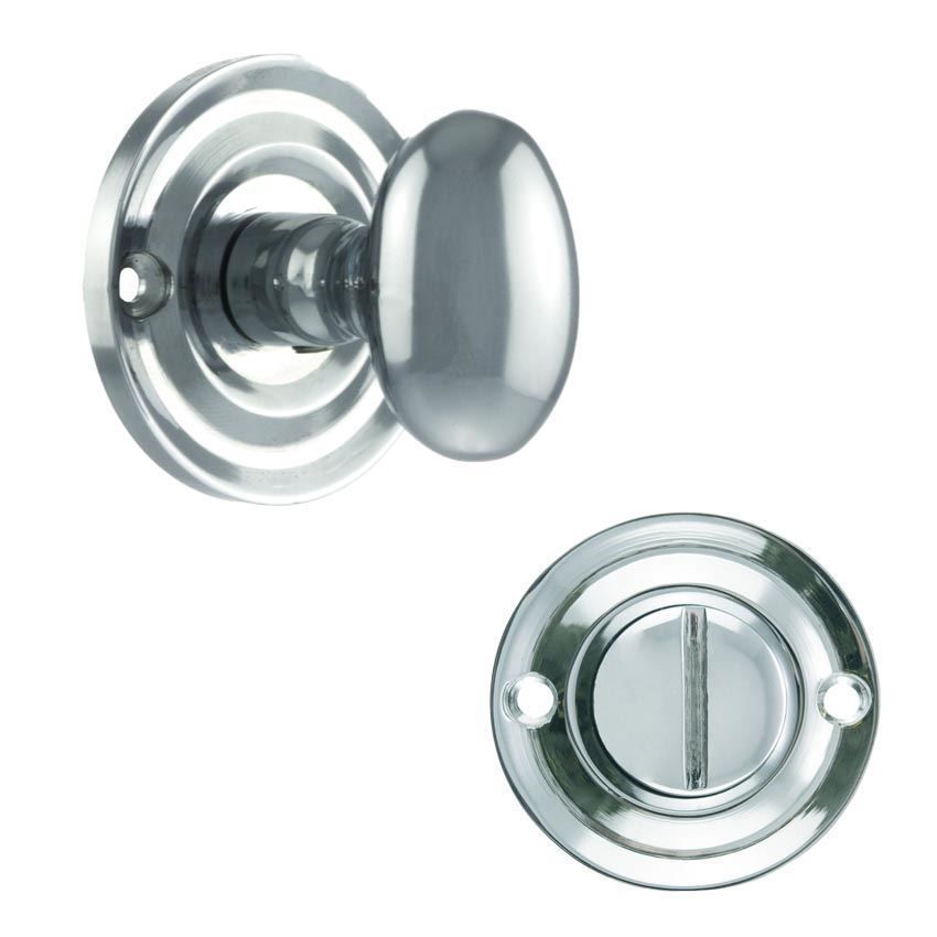 Old English Oval WC Turn and Release in Polished Chrome - OEOWCPC