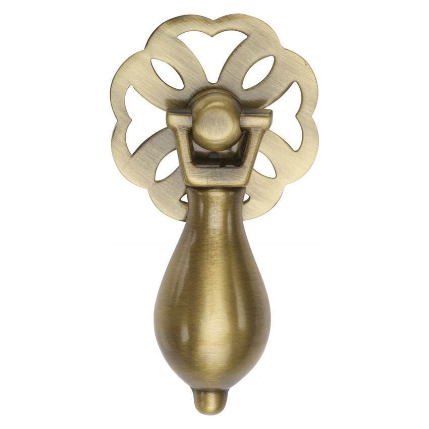 Cabinet Pull Cabinet Knob in Antique Brass Finish - V5025-AT