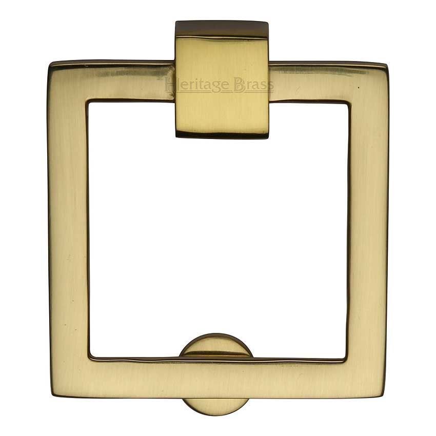 Square Drop Pull Cabinet Knob in Polished Brass Finish - C6311-PB