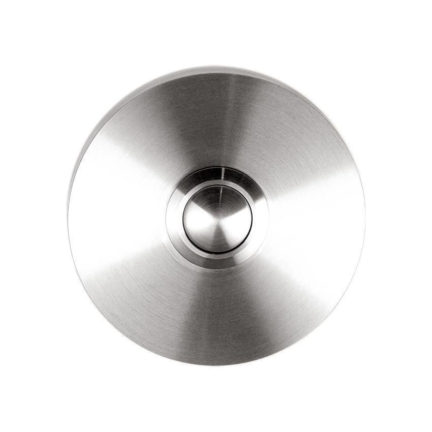 Satin Stainless Steel Round Bell Push - SSRBP