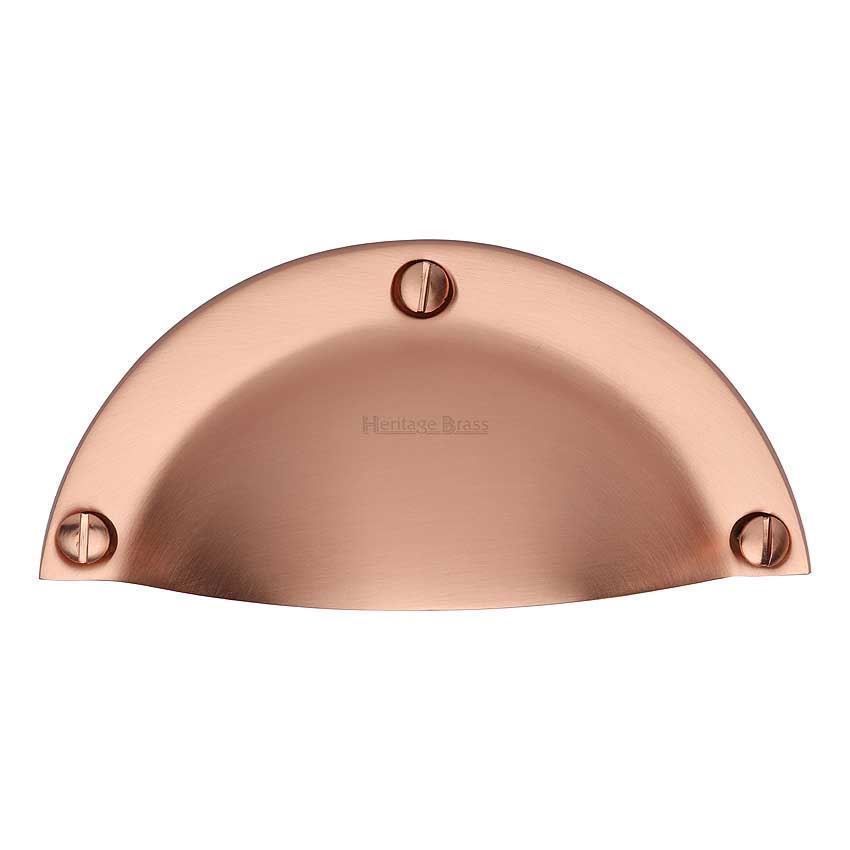Traditional Cabinet Drawer Pull in Satin Rose Gold Finish - C1700-SRG