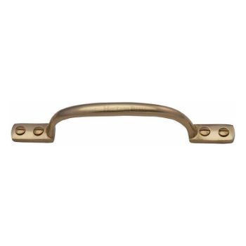 Period Pull Handle in Polished Brass - V1090-PB