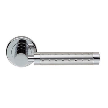 Maison Door Handle in Duel Polished and Satin Chrome - ZIN3138PCSC 