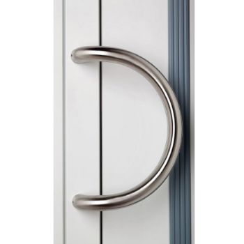 Stainless Steel D Shape Bar Door Handle in Satin Stainless Steel-1S060