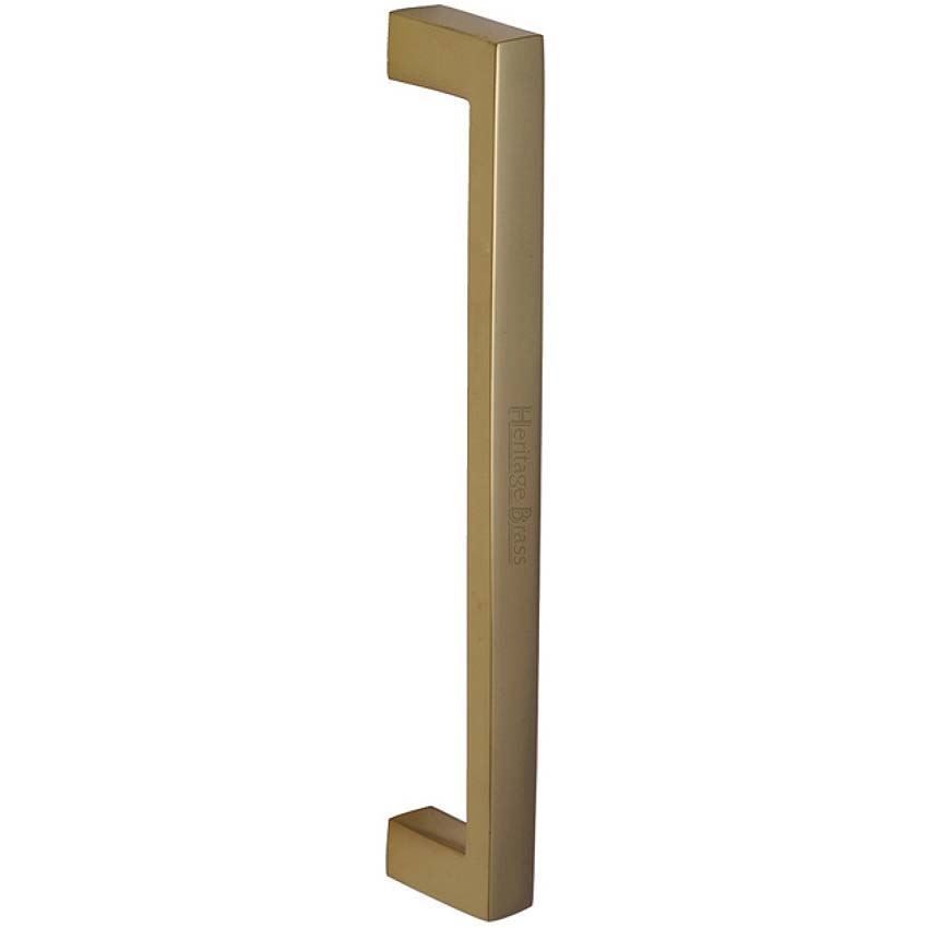 Heritage Brass Door Pull Handle Edge Design in Polished Brass Finish- V2056-PB
