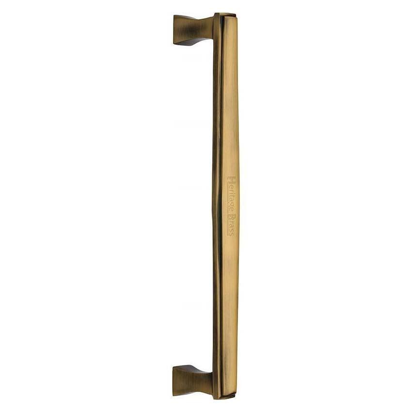 Heritage Brass Door Pull Handle Deco Design in Antique Brass Finish- V1334-AT 