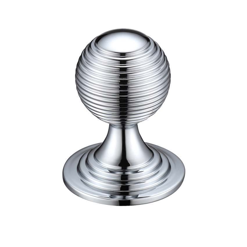 Queen Anne Ringed Knob in Polished Chrome- FCH08-CP