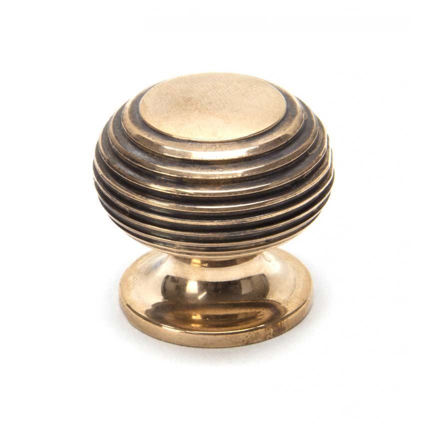 Beehive Cabinet Knob in Polished Bronze - 91948