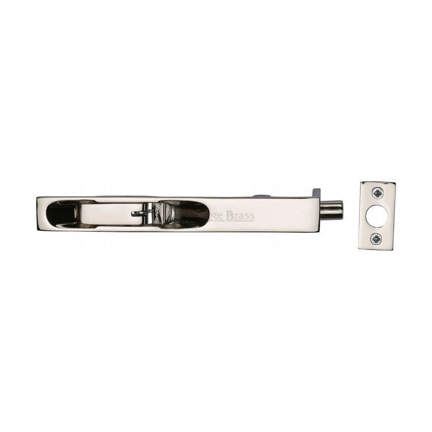 Lever Flush Door Bolt In Polished Nickel Finish - C1680-6-PNF