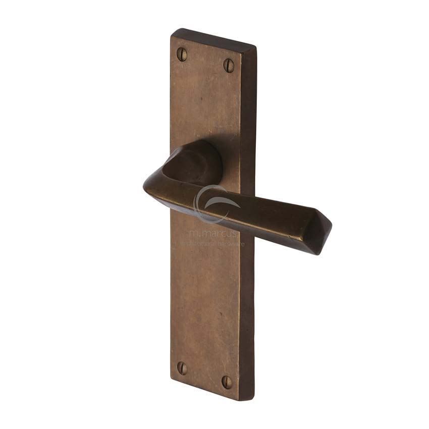 Solid Rustic Bronze Bridgnorth Door Handle - RBL2510