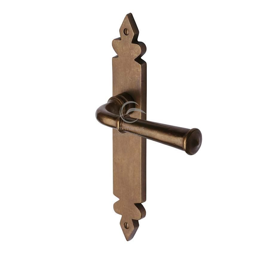 Solid Rustic Bronze Ludlow Door Handles - RBL5810 