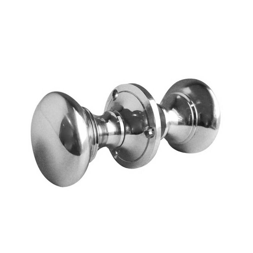 Contract Rim Mortice Door Knobs - Polished Chrome - JV177PC 