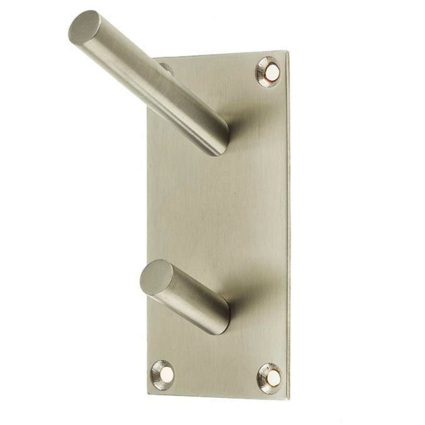 Jedo Square Satin Stainless Steel Hat and Coat Hook - JSS901BSSS