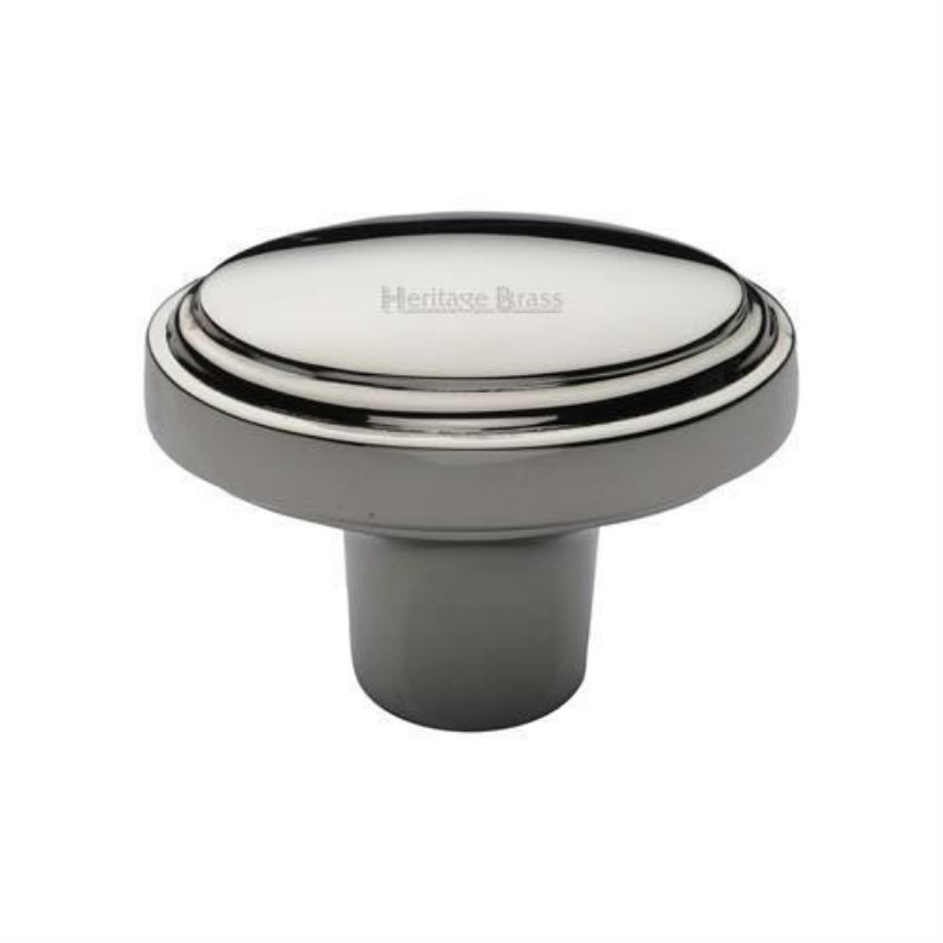 Stepped Oval Cabinet Knob in Polished Nickel Finish - C3975 41-PNF